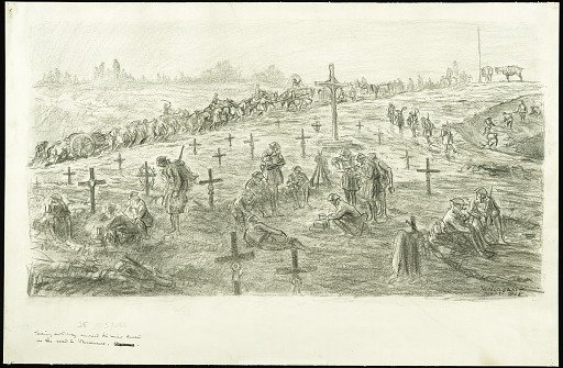 Taking Artillery Around the Mine Crater in the Road to Varennes