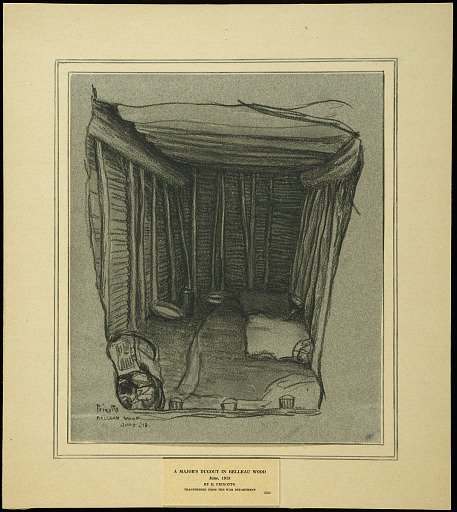 A Major's Dugout in Belleau Wood