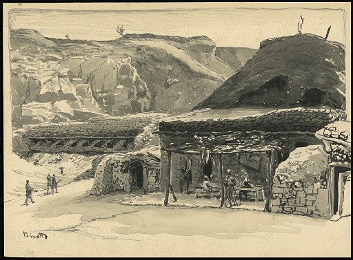 Barracks at Battalion Headquarters on the Verdun