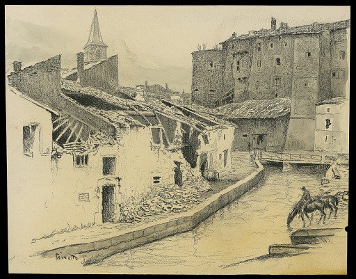 Bombarded Town in the North, Toul Sector