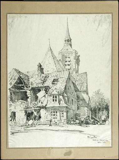 Ruins in the Main Square Fere-En-Tardenois