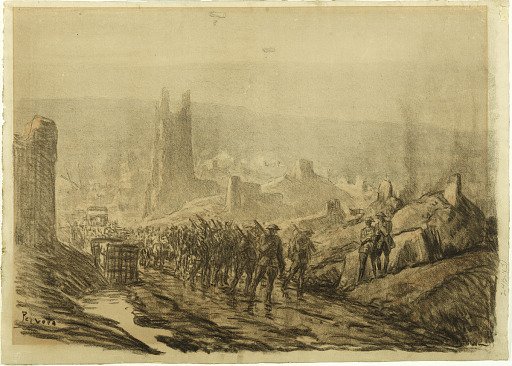 Troops Leaving Esnes