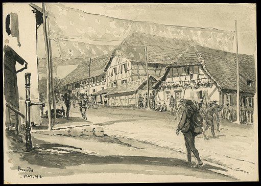 Village (Soppe-le-Bas) in German Alsace