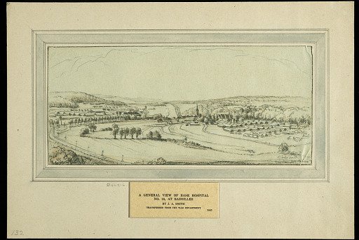 A General View of Base Hospital No. 16, at Bazoilles
