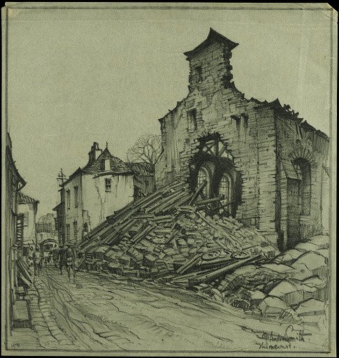 A Street Scene in Thiaucourt