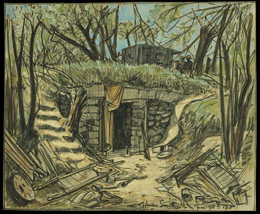 An Advance Dressing Station on the Trail to Belleau Woods