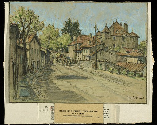 Street in a French Town, Boucq