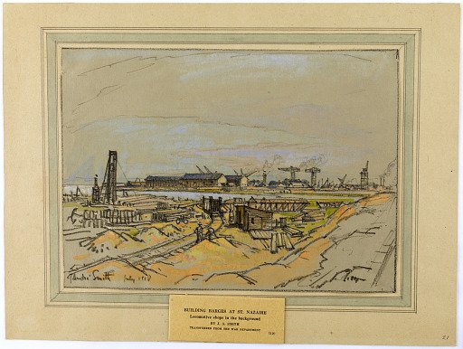 Building Barges at St. Nazaire