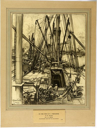 On the Deck of a Freighter at St. Nazaire