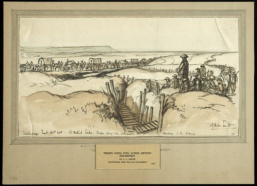 Troops Advancing into Action Beyond Seicheprey