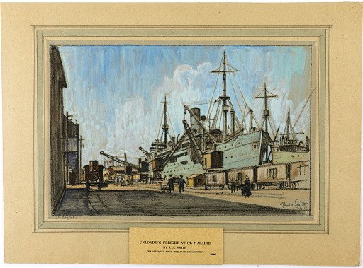 Unloading Freight at St. Nazaire