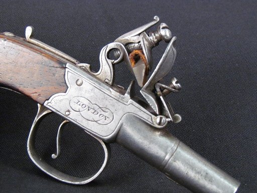 Boxlock Flintlock Pocket Pistol