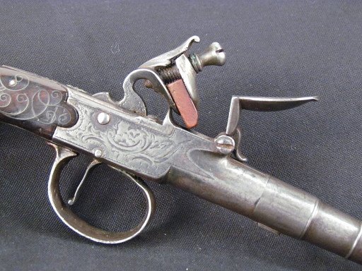 Boxlock Flintlock Pistol