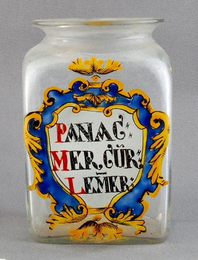 Apothecary Jar, PANAC MERCUR LEMER