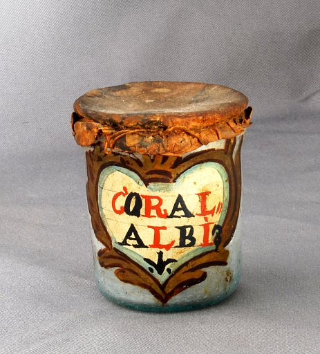 Apothecary Jar, CORAL ALBI