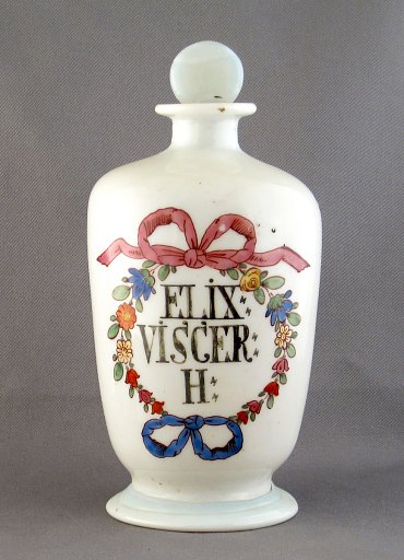 Apothecary Bottle, ELIX: VISCER: H
