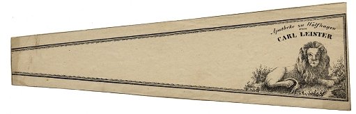 Prescription Label, Apotheke zu Wolfhagen von Carl Leister