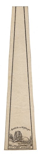Prescription Label, Apotheke zu Wolfhagen von Carl Leister