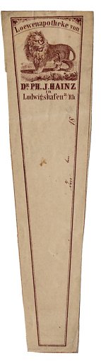 Prescription Label, Lowenapotheke von Dr. Ph.J. Hainz