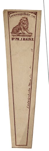 Prescription Label, Lowenapotheke von Dr. Ph.J. Hainz