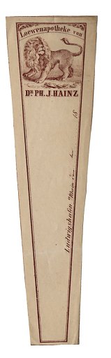 Prescription Label, Lowenapotheke von Dr. Ph.J. Hainz