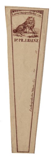 Prescription Label, Lowenapotheke von Dr. Ph.J. Hainz