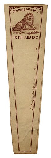 Prescription Label, Lowenapotheke von Dr. Ph.J. Hainz