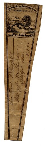 Prescription Label, Apotheke in Luttringhausen von P.F. Ludorff