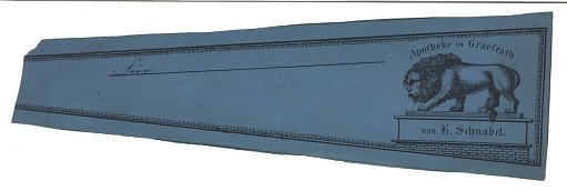 Prescription Label, Apotheke in Grasfrath von G Schnable