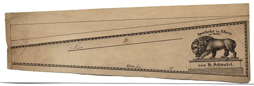 Prescription Label, Apotheke in Grasfrath von G Schnable