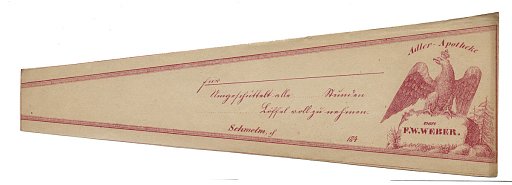 Prescription Label, Adler Apotheke von F. W. Weber