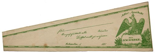 Prescription Label, Adler Apotheke von F. W. Weber