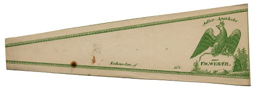 Prescription Label, Adler Apotheke von F. W. Weber