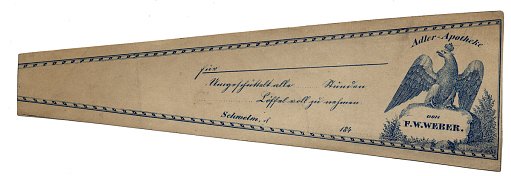 Prescription Label, Adler Apotheke von F. W. Weber