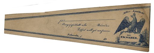 Prescription Label, Adler Apotheke von F. W. Weber