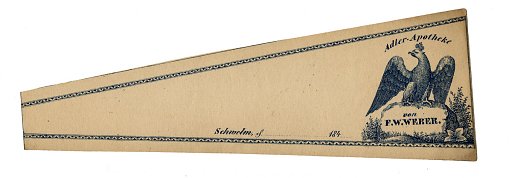 Prescription Label, Adler Apotheke von F. W. Weber