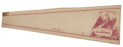 Prescription Label, Adler Apotheke von F. W. Weber