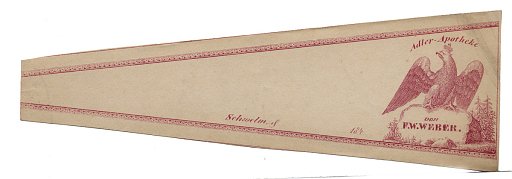 Prescription Label, Adler Apotheke von F. W. Weber