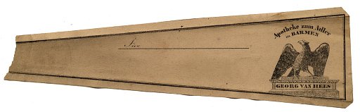 Prescription Label, Apotheke zum Adler in Barmen