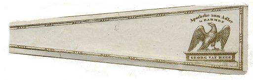 Prescription Label, Apotheke zum Adler in Barmen