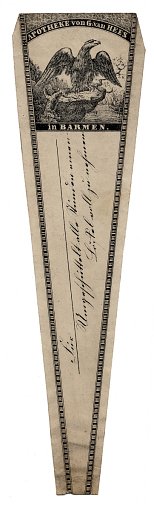 Prescription Label, Apotheke von G: van Hess in Barmen