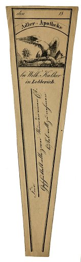 Prescription Label, Adler Apotheke bei With Kalker in Lobberich