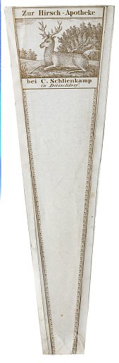 Prescription Label, Zur Hirsch - Apotheke bei C. Schlienkamp