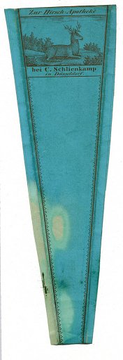 Prescription Label, Zur Hirsch - Apotheke bei C. Schlienkamp