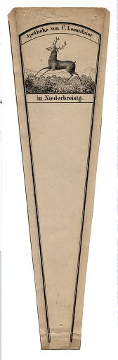 Prescription Label, Apotheke von C. Lesaulnier in Niederbreisig