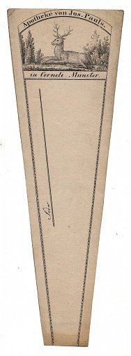 Prescription Label, Apotheke von Jos. Paul in Corneli-Munster