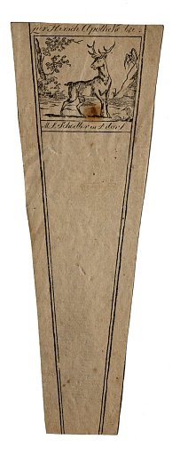Prescription Label, Zur Hirsch Apoteke bei M.L. Schoeller in ?