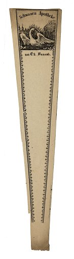 Prescription Label, Schwanen Apotheke