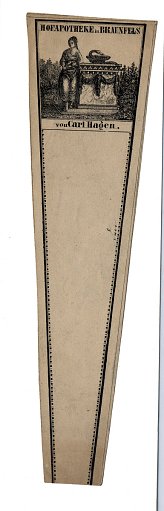 Prescription Label, Hofapotheke in Braunfels von Carl Hagen