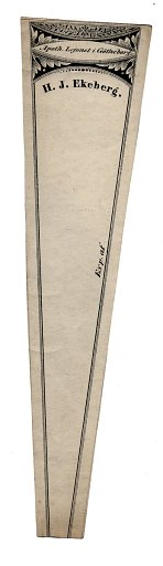 Prescription Label, Apoth. Lejonet i Gotheborg